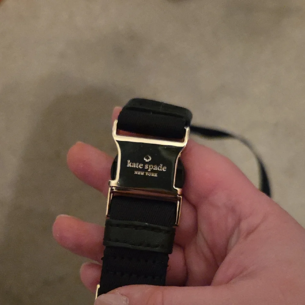 kate spade black nylon waist bag with gold zippers - Picture 3 of 9